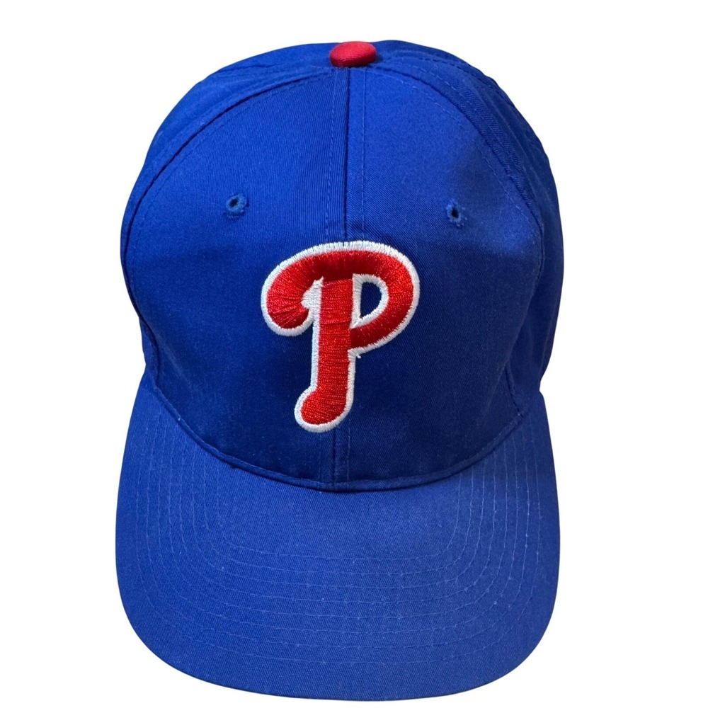 Vintage Philadelphia Phillies Hat Blue Snapback Genuine Merchandise Grossbardt
